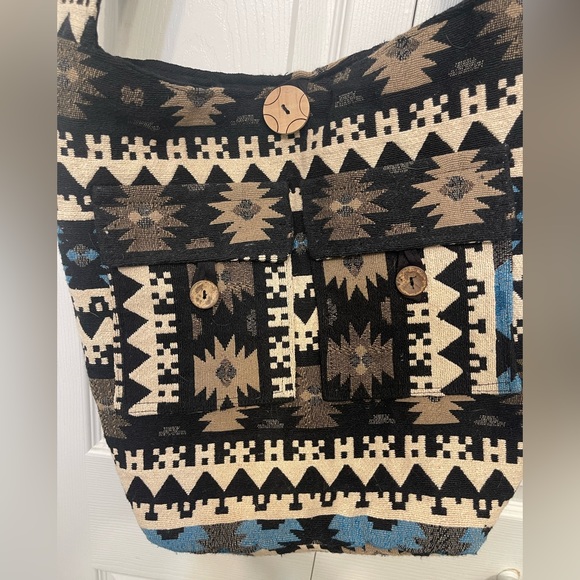 Tribe Azure Boho Crossbody Bag - Picture 2 of 5